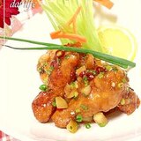 ピリ辛スタミナ酢鶏♬　作り方も簡単！美味しい～★